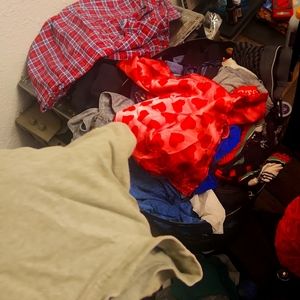 Many articles of clothing to be listed